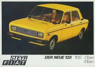 Steyr Fiat 128 1100 Prospekt 8.1976