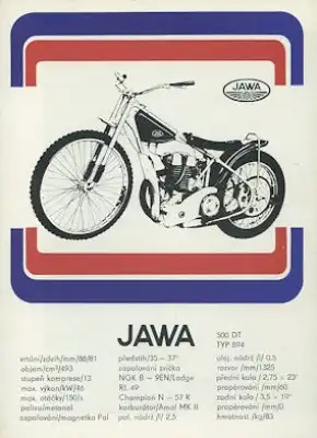 Jawa Speeday Typ 500DT/894 + 250/652 Prospekt 1980er Jahre