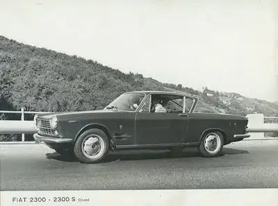 Fiat 2300 2300 S Coupe 3 Presse-Fotos 1960er Jahre