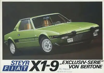 Steyr Fiat X 1-9 Prospekt 4.1977