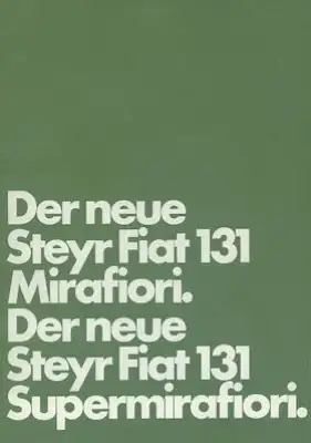 Steyr Fiat 131 Prospekt 3.1978
