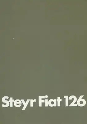 Steyr Fiat 126 Prospekt 3.1979