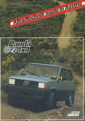 Steyr Fiat Panda 4x4 Prospekt 8.1983
