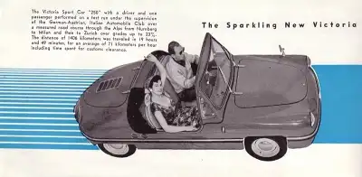 Victoria Sport Car 250 Prospekt 1950er Jahre e