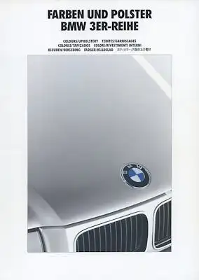 BMW 3er Farben Prospekt 3er 3.1991