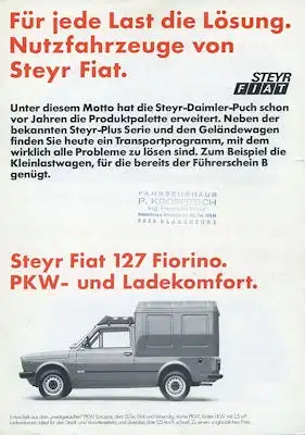 Steyr Fiat 127 Fiorino Prospekt 5.1979