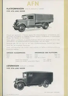 Austro-Fiat AFN Prospekt 1933