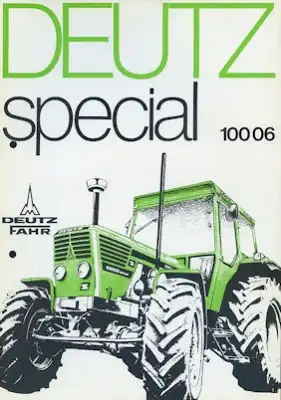 Deutz Special 100 06 Prospekt 12.1976