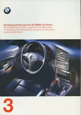 BMW 3er Sonderausstattung und Zubehör Prospekt 1997