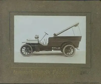 Automobilfabrik Feodor Siegel Foto ca. 1905