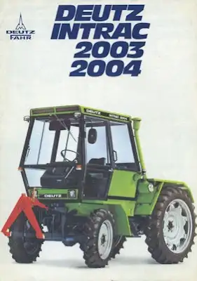 Deutz Intrac 2003 2004 Schlepper Prospekt 2.1979