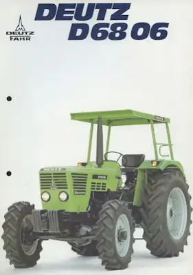 Deutz 6806 Schlepper Prospekt 2.1978