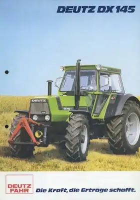 Deutz DX 145 Schlepper Prospekt 12.1980