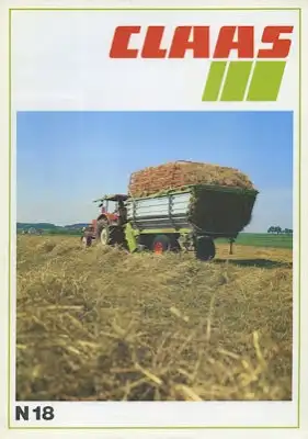 Claas Ladewagen N 18 Prospekt 9.1983