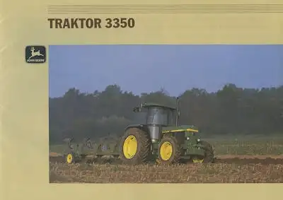 John Deere Traktor 3350 Prospekt 1980er Jahre