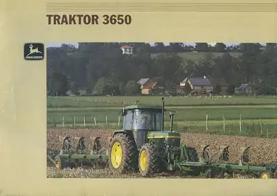 John Deere Traktor 3650 Prospekt 1980er Jahre