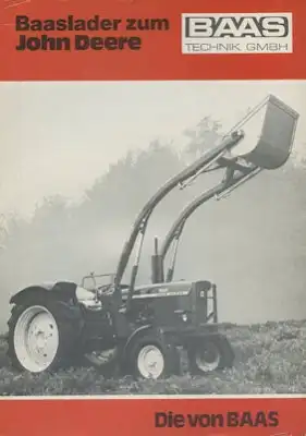 Baaslader für John Deere Prospekt 1970er Jahre