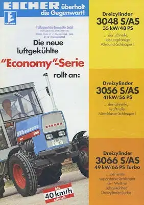Eicher 3048S-3066AS Prospekt 1980er Jahre