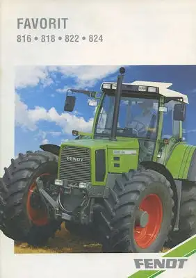 Fendt Favorit 816-824 Prospekt 8.1993