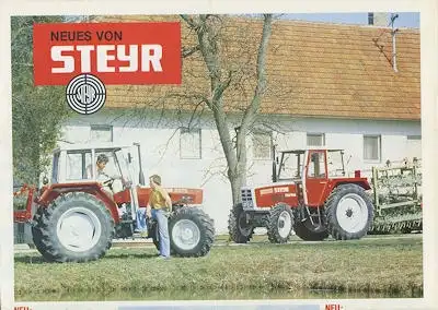 Steyr Schlepper Serie 80 Prospekt 1980er Jahre