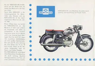 Hercules K 101 Prospekt ca. 1964