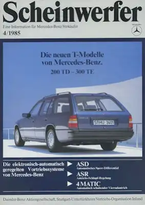 Mercedes-Benz Scheinwerfer 4.1985