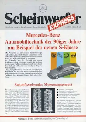 Mercedes-Benz Scheinwerfer Extra 11.1990