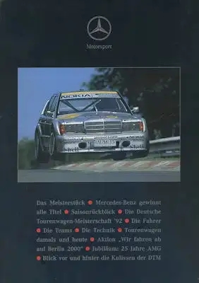 Mercedes-Benz Motorsport Zeitschrift für 1992