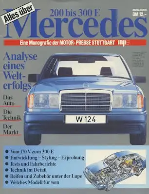 Mercedes-Benz Alles über den W 124 Zeitschrift ca. 1985