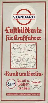 Standard Luftbildkarte Rund um Berlin 1930er Jahre