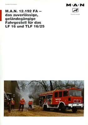 MAN 12.192 FA Prospekt 1980er Jahre