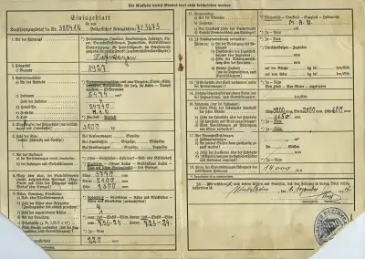 MAN 5474ccm Baujahr 1927 Kfz-Brief von 1934