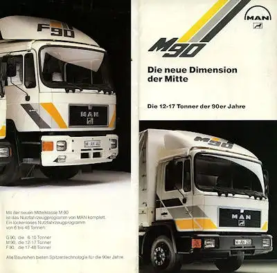 MAN 12-17 Tonner Prospekt 1990er Jahre