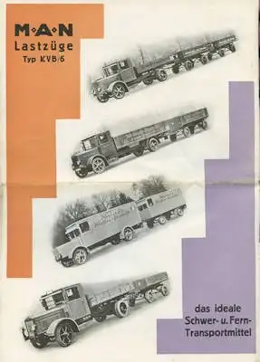 MAN 5 Tonner Typ KVB/6 Prospekt 12.1929