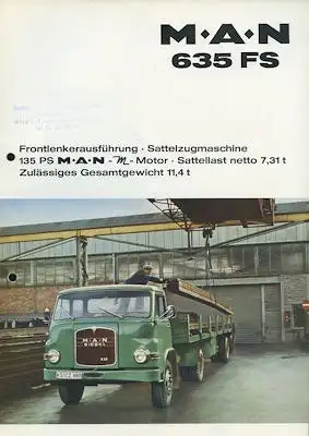 MAN 635 FS Prospekt 1960er Jahre