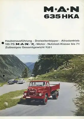 MAN 635 HKA Prospekt 1960er Jahre