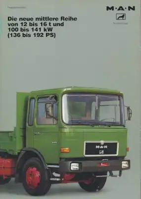 MAN von 12 bis 16 t Prospekt 3.1985