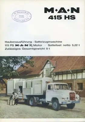 MAN 415 HS Prospekt 1960er Jahre