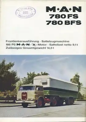 MAN 780 FS BFS Prospekt 1960er Jahre