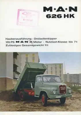 MAN 626 HK Prospekt 1960er Jahre