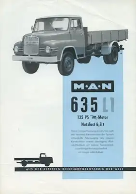 MAN 635 L1 Prospekt ca. 1960