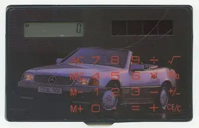 Mercedes-Benz SL Preisliste 3.1989