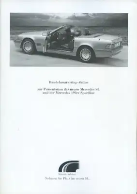 Mercedes-Benz Vorstellung SL + 190 Sportline Prospekt 1989