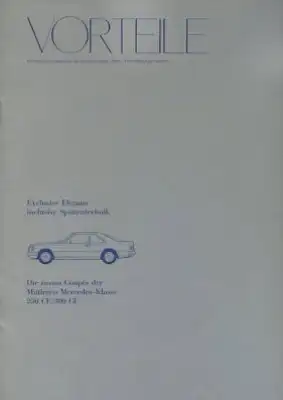 Mercedes-Benz W 124 C Vorteile 12.1986
