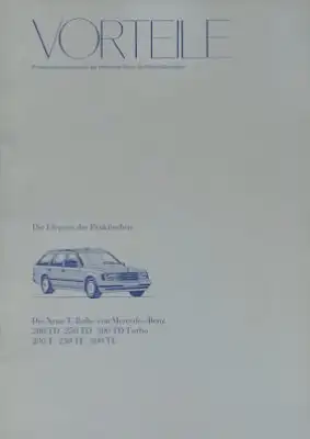 Mercedes-Benz W 124 T Vorteile 12.1985
