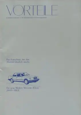 Mercedes-Benz W 124 Vorteile 12.1984