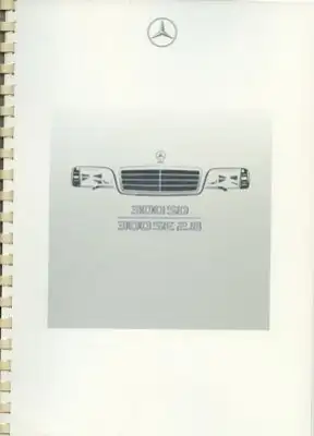 Mercedes-Benz S Klasse 300 SD / 300 SE 2.8 Presse-Information 2.1993