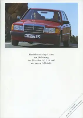 Mercedes-Benz W 201 190 E 1,8 internes Prospekt ca. 1990