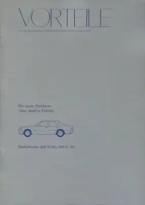 Mercedes-Benz W 124 200D-300E-24 Vorteile 8.1989