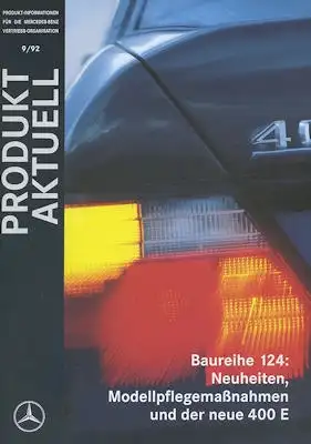 Mercedes-Benz W 124 200-400 Produkt Aktuell 9.1992